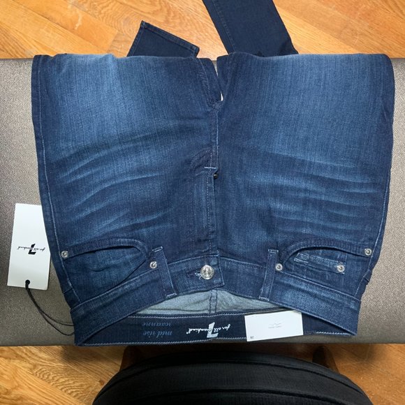 7 For All Mankind Mid Rise Roxanne Skinny 28 - Picture 3 of 6